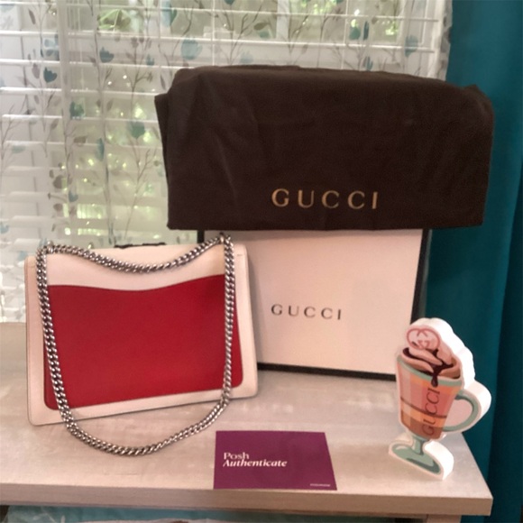 Gucci Red and White Women's Bag - Picture 6 of 12